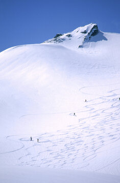 Heli-skiing the Bugaboos in Canada's British Columbia.