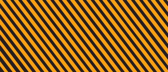 Diagonal stripes background. Orange and black lines pattern for road warning and wallpaper template. Realistic lines with repeat stripes texture. Simple geometric stripes background. Pattern vector