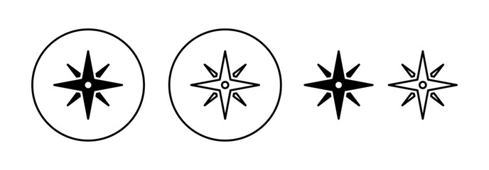 Compass icon vector for web and mobile app. arrow compass icon sign and symbol