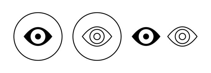 Eye icon vector for web and mobile app. Eye sign and symbol. Look and Vision icon.