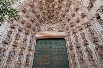 Obraz premium Seville Cathedral is a Roman Catholic cathedral in Seville, Andalusia, Spain