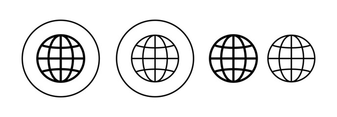 Web icon vector for web and mobile app. go to web sign and symbol. web click icon. Global search icon