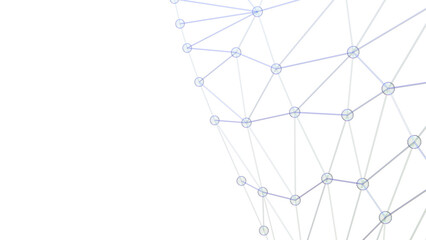 Clear glass atom structure on white background under spot light environment. Concept 3D CG of biological science, network technology and human strategy.