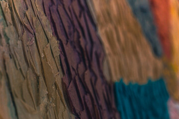 background and texture of colors in very colorful paper