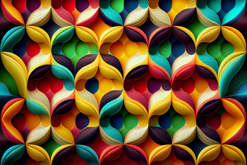 Abstract colorful background with flower looking circles