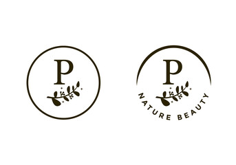 letter P logo, suitable for the company's initial symbol.