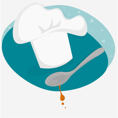 chef hat icon illustration