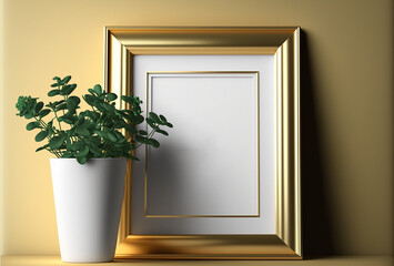 golden frame for photography design