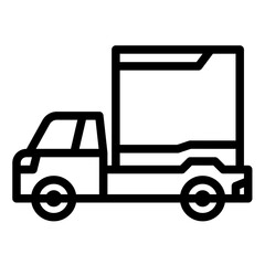 Fototapeta premium Cargo car icon