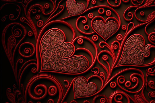Heart Shaped Valentine's background Images. Love concept for Valentine's Day Holiday. Great for anniversaries, Mother's Day, birthdays and more. 