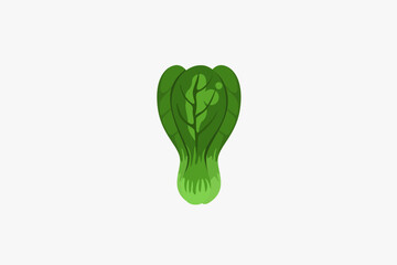 Illustration vector graphic of green vegetable or green mustard