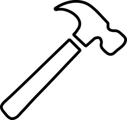 Hammer Icon Vector Template trendy style illustration on white background..eps