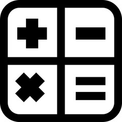 Obraz premium Calculator Icon Vector trendy style illustration on white background..eps