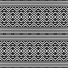 Vector pattern in geometric ornamental style. Black and white color.Seamless repeat pattern.Simple geo all over print block for apparel textile, ladies dress, fashion garment, digital wall paper.