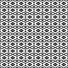 Fototapeta premium Vector pattern in geometric ornamental style. Black and white color.Seamless repeat pattern.Simple geo all over print block for apparel textile, ladies dress, fashion garment, digital wall paper.