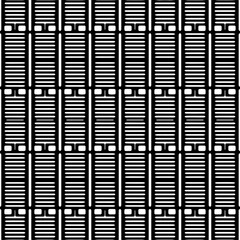 Vector pattern in geometric ornamental style. Black and white color.Seamless repeat pattern.Simple geo all over print block for apparel textile, ladies dress, fashion garment, digital wall paper.