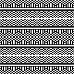 Vector pattern in geometric ornamental style. Black and white color.Seamless repeat pattern.Simple geo all over print block for apparel textile, ladies dress, fashion garment, digital wall paper.