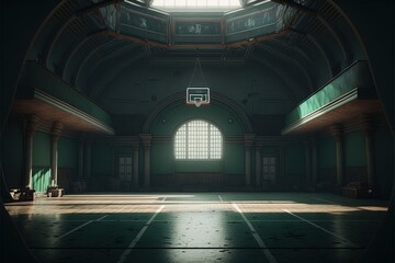 Fototapeta na wymiar Digital illustration about basketball and sports. Generative AI.