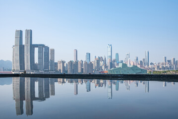 Fototapeta na wymiar China Chongqing urban architectural scenery