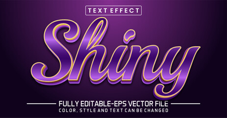 Shiny text editable style effect