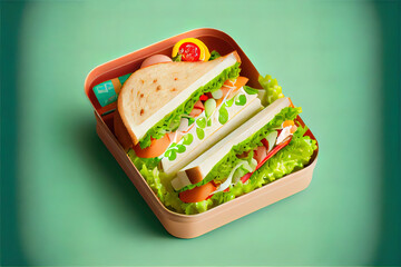 Japanese sandwiches Sando and vegetable