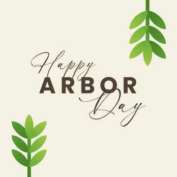 Arbor Day card or background. vector illustration.