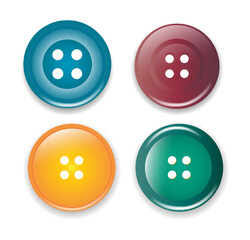 metal jeans rivet, sewing button accessories isolated