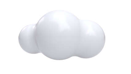 3D Rendering Cloud Cutout