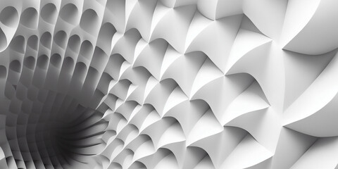 Modern wallpaper abstract white. 3d rendering of white abstract geometric background. Scene for advertising, technology, showcase, banner, cosmetic, fashion, business, presentation.
