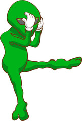 Obraz premium Alien png graphic clipart design