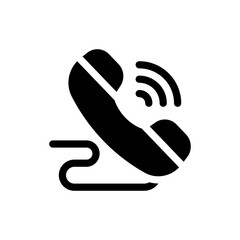 Fototapeta premium phone call glyph icon