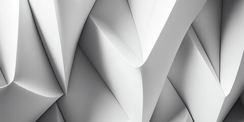 Modern wallpaper abstract white. 3d rendering of white abstract geometric background. Scene for advertising, technology, showcase, banner, cosmetic, fashion, business, presentation.