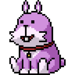 pixel art stuffed animal rabbit