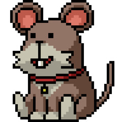pixel art stuffed animal rat