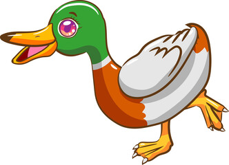 Duck png graphic clipart design