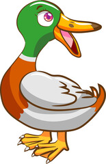 Duck png graphic clipart design