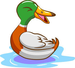 Duck png graphic clipart design