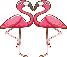 Obraz premium Flamingo png graphic clipart design