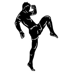 muay thai illustration