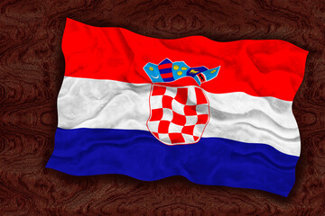 National flag  of Croatia. Background  with flag  of Croatia