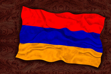 National Flag of Armenia. Background  with flag  of Armenia.