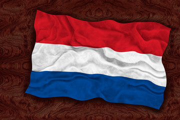 National flag of Netherlands. Background  with flag  of Netherlands.