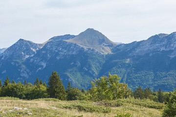 Fototapeta premium Mont colombier dans les bauges