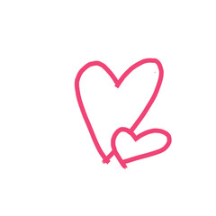 love heart icon pink. love logo heart, clipart love heart. Line art love
