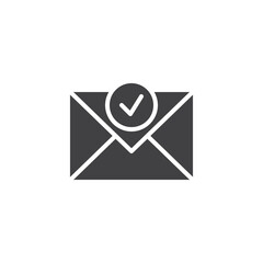 Confirmed email vector icon