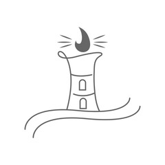 Lighthouse logo icon design