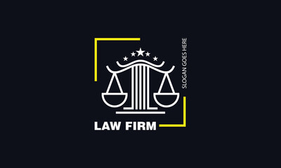 Justice, Balance, Legal, Law Logo Design Premium Vector