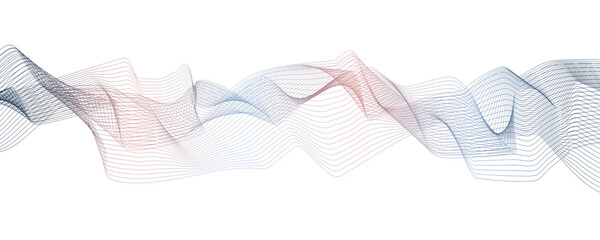 Abstract 3D Curve Wave Pattern and Colorful Gradient on a Transparent, Isolated Background for branding and abstract design elements combination of green, red, black, blue color