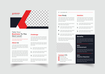 Obraz premium Creative case study template design