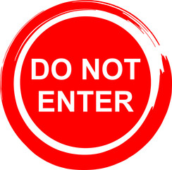 Do Not Enter sign icon symbol